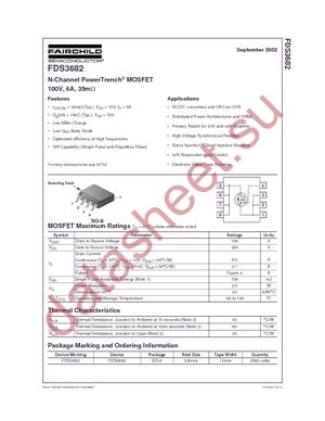 FDS3682 datasheet  